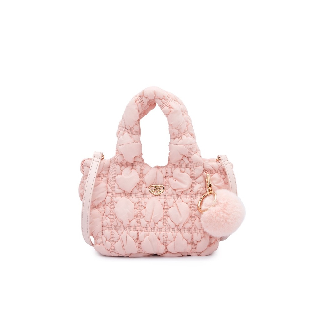 Jelly Bunny Elegant Pink Quilted Handbag from Japan